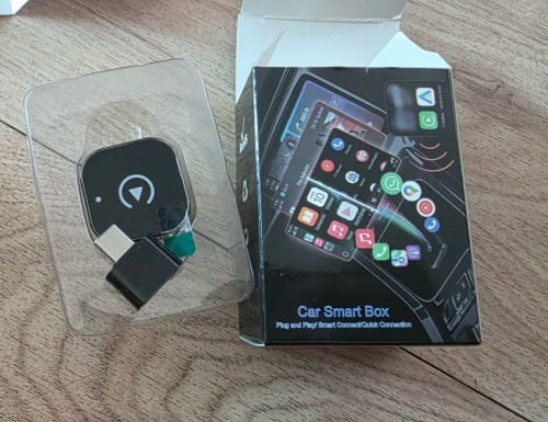 Customer photo review of 2in1 Wireless CarPlay Adapter Android Auto Wired to Wireless Automatic Connection AI Smart Box for All Cars With Wired CarPlay