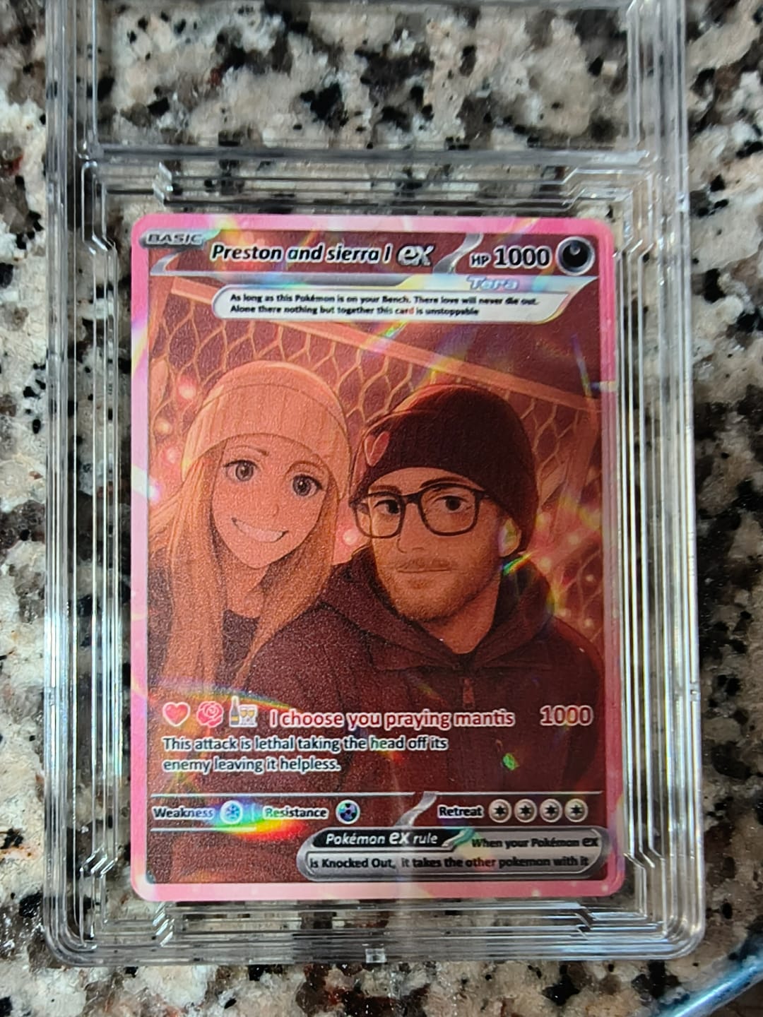 Customer photo review of Custom Pokémon Cards with Anime Picture, Personalized Poke Cards Animated Style Gifts for Him and Her - CPC-04