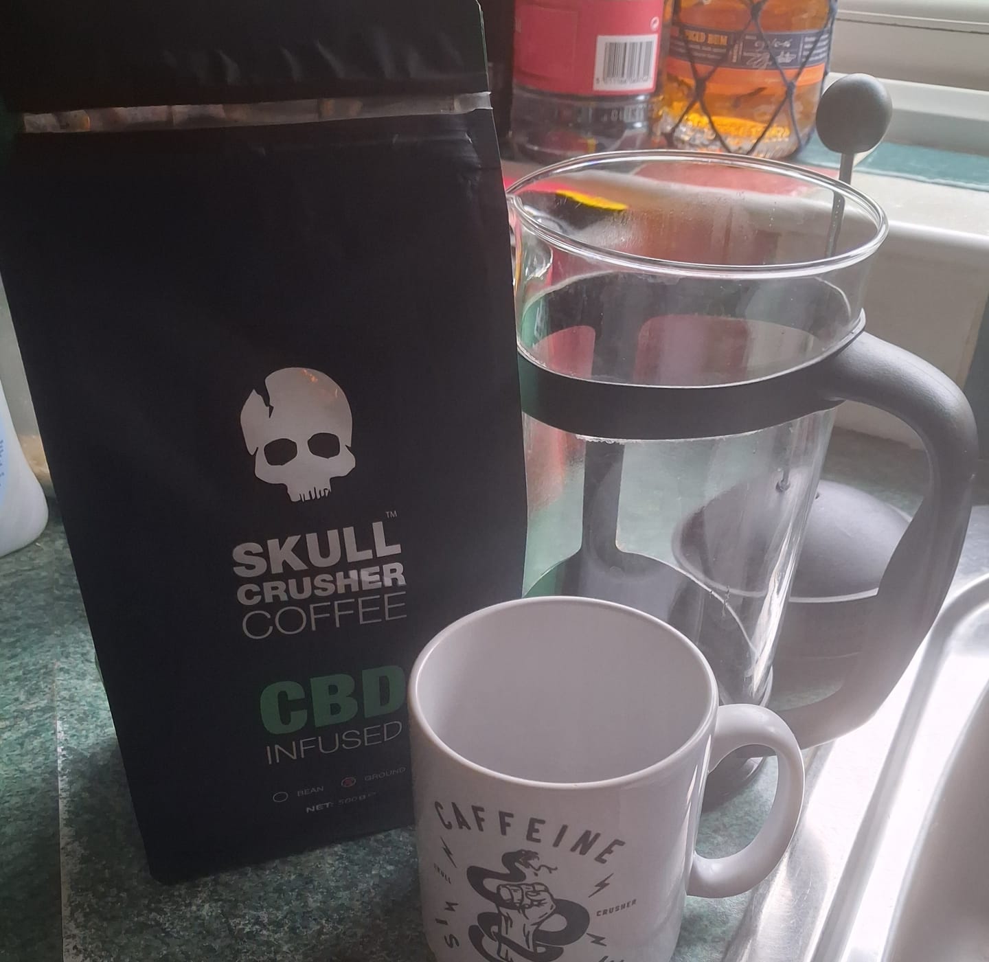Customer photo review of Skull Crusher Coffee - Infused