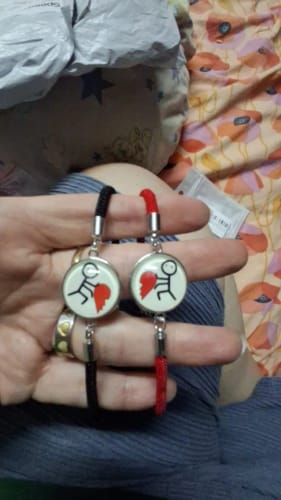 Customer photo review of Romantic Luminous Sun Moon Couple Bracelets for Women Men Handmade Braided Rope Matching Bracelet Valentine's Day Jewelry Gifts