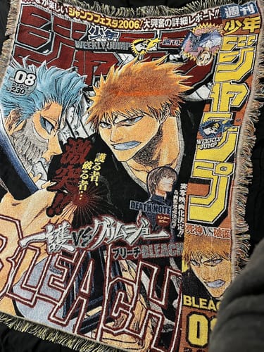 Customer photo review of Bankai Woven Blanket Tapestry