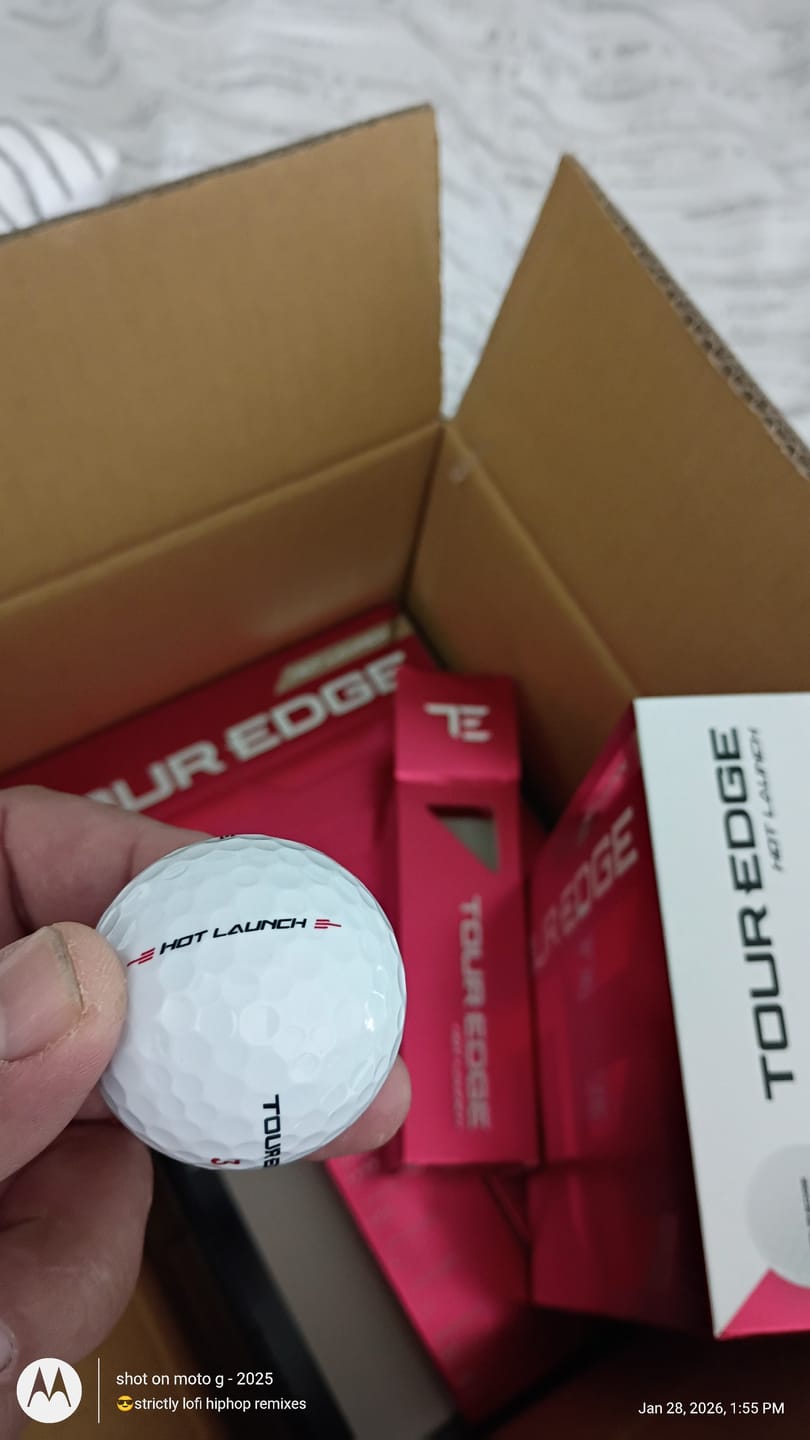 Customer photo review of Hot Launch Golf Balls