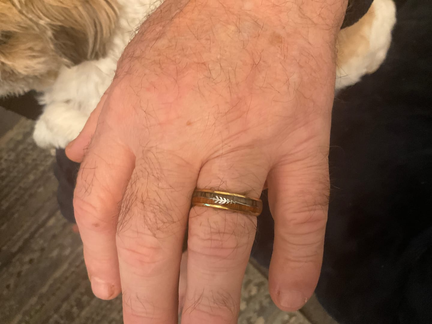 Customer photo review of The Harold Arrow 6mm Wonder Ring
