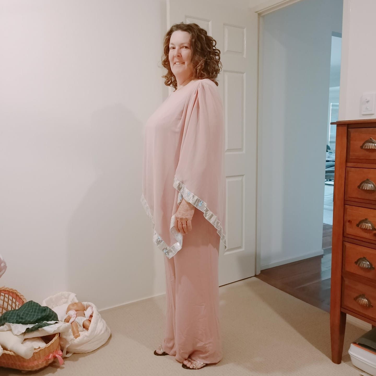 Customer photo review of Zoe Blush Evening Top