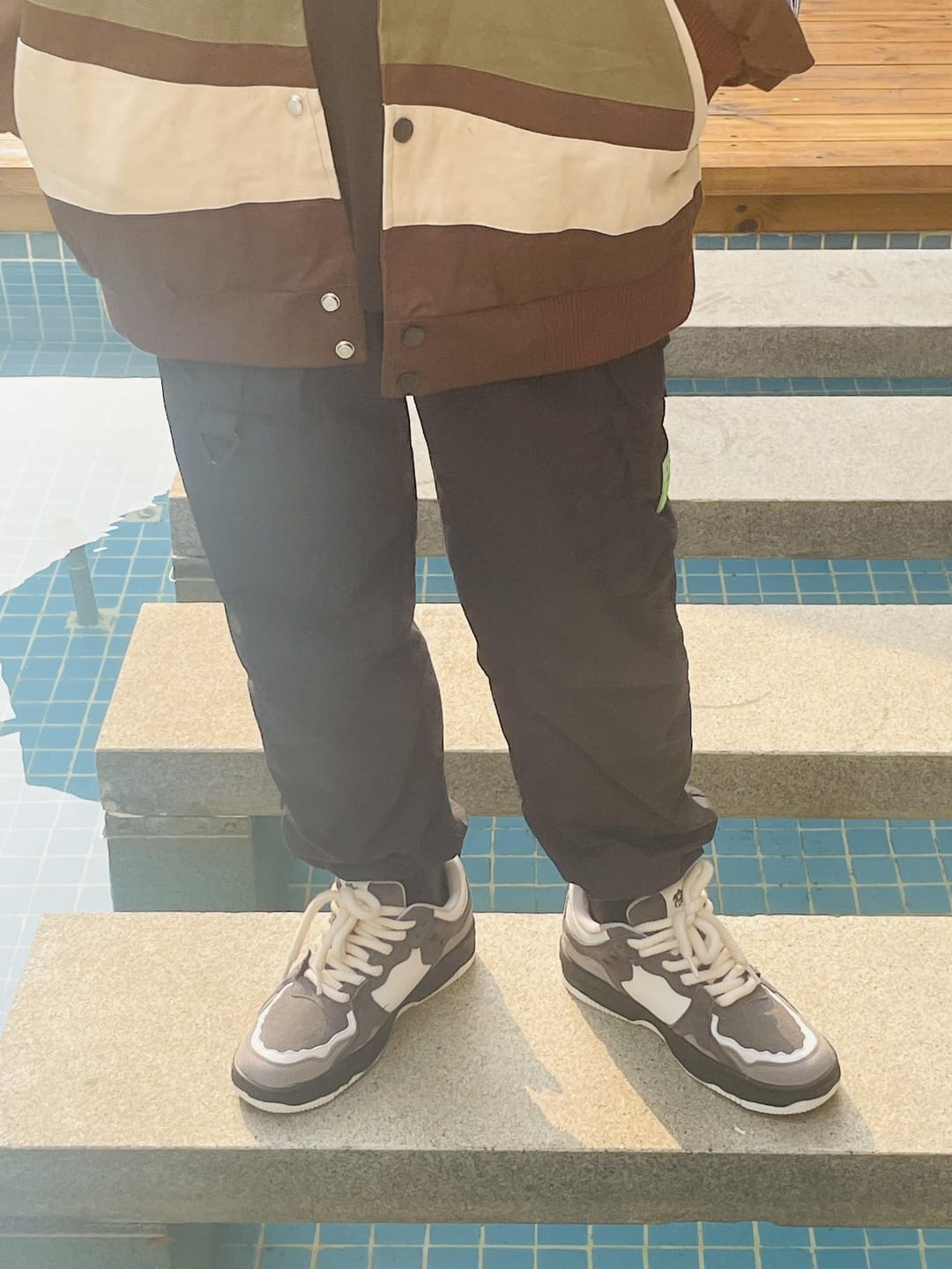 Customer photo review of Monochrome Shadowwave Heavy-Duty Street Sneakers-1507