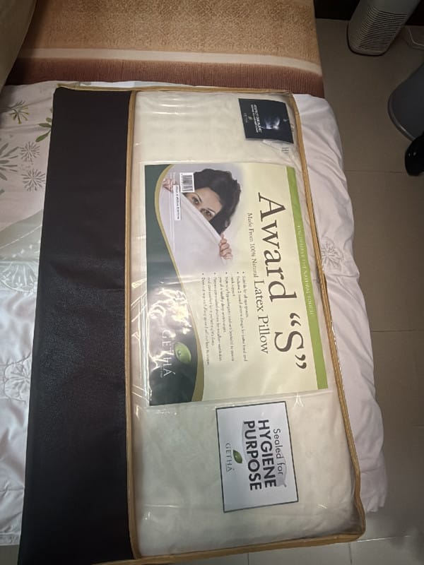 Customer photo review of Getha Award S Latex Pillow