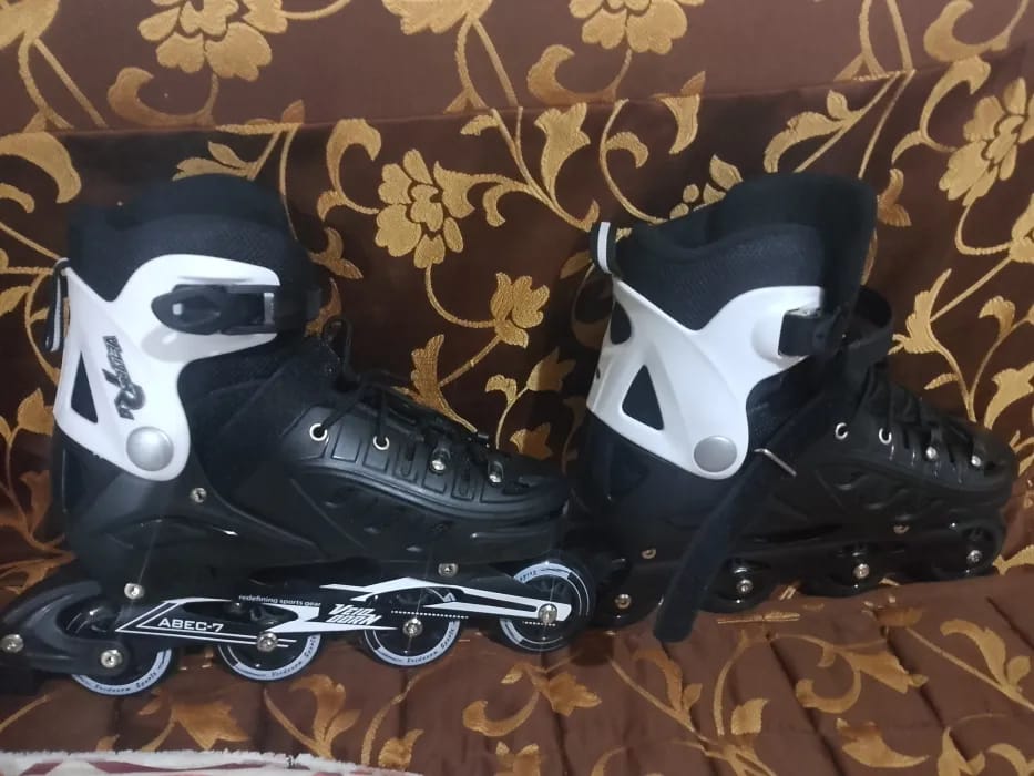 Customer photo review of Adjustable Inline Skates – Light Up LED Wheels (Kids & Adults)