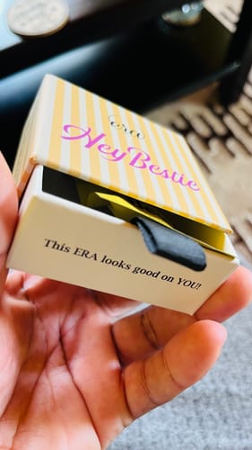 Customer photo review of Gold Era Logo Studs