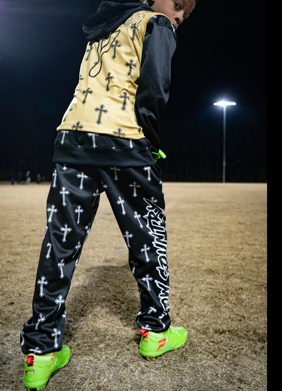 Customer photo review of Ninja Turtles: Raphael Football Cleats – Quantum Speed 2.0 by Phenom Elite