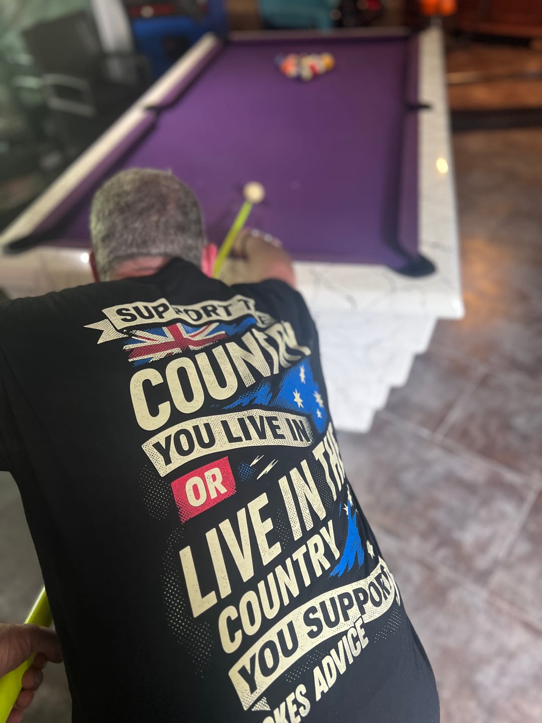 Customer photo review of Stand Up Tee - Black