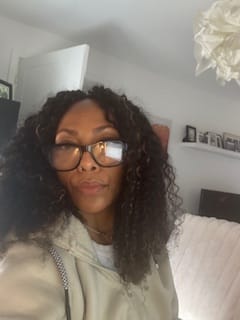 Customer photo review of #4/27/30 Mix Color Blend Deep Wave Human Crochet Hair