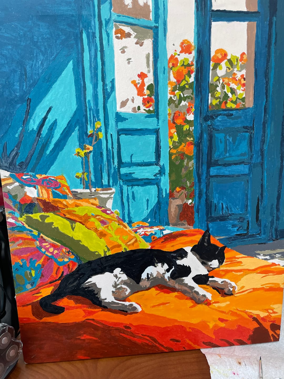 Customer photo review of A daytime nap | Paint by Number