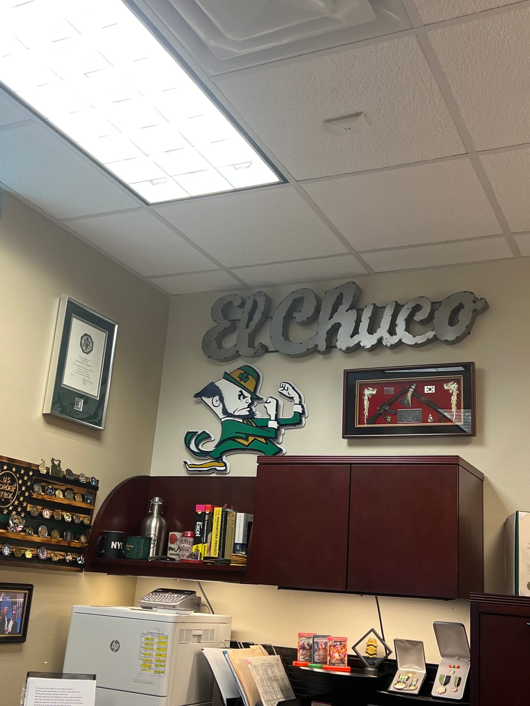 Customer photo review of Notre Dame Fighting Irish Leprechaun 3D Vintage Metal Wall Art