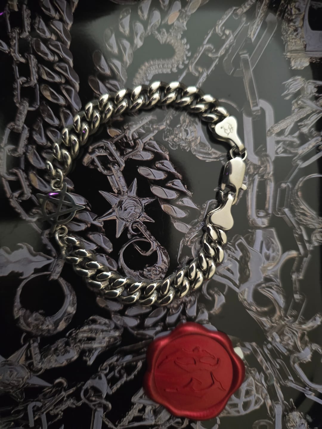 Customer photo review of ANARCHY CUBAN BRACELET