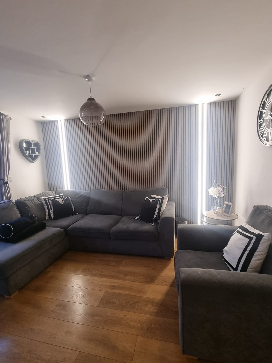 Customer photo review of Acoustic Slat Wall Panel - Walnut