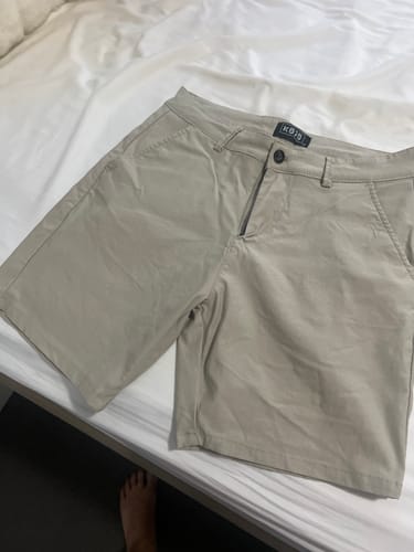Customer photo review of Ultra-Stretch 7" Chino Shorts - Cream