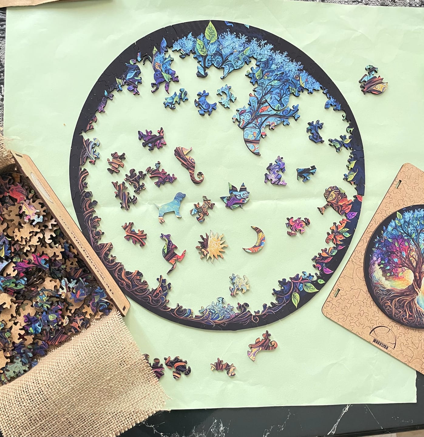 Customer photo review of Hayat Ağacı - Ahşap Puzzle