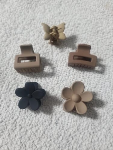 Customer photo review of 5/10/20/30pcs Beige Mixed Pack Small Clips, Cute Girl Accessories - Perfect for Daily Use, Special Occasions, or Travel Gifts
