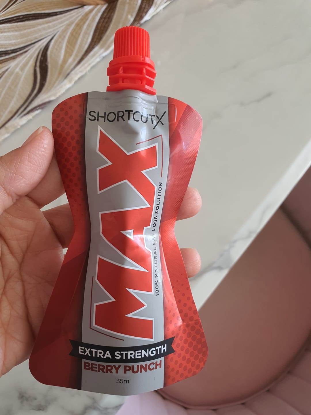 Customer photo review of Shortcutx Max Fat Burner Berry Punch