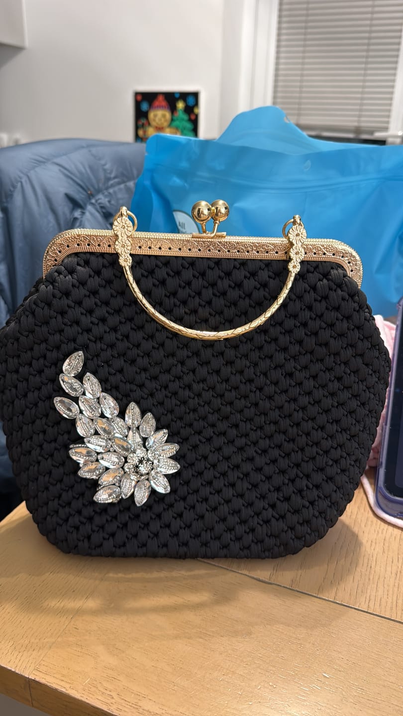 Customer photo review of CrochetPark™ Lotus Handbag DIY KIT