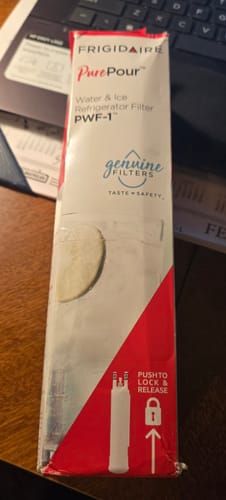 Customer photo review of Frigidaire FPPWFU01 PurePour PWF-1 Refrigerator Water Filter