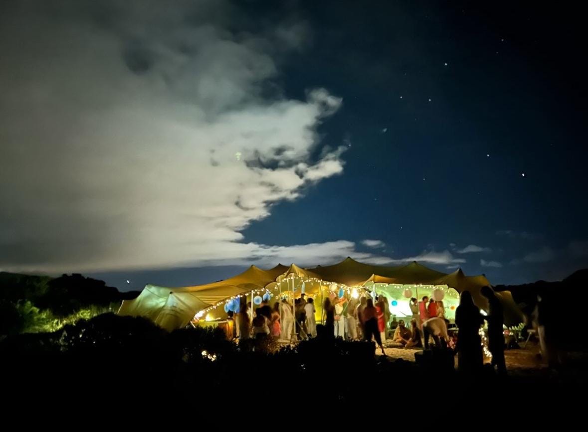 Customer photo review of Black String Solar Fairy Lights