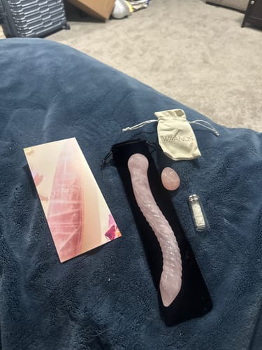 Customer photo review of Cervix Wand™ | The Eden - Rose Quartz