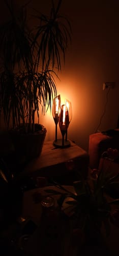 Customer photo review of Tafellamp Vivid - 3-lichts - Mix - Glas
