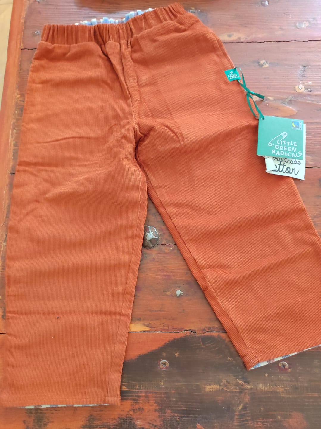 Customer photo review of Ginger Check Reversible Pull On Trousers