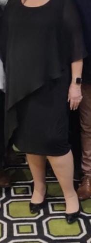 Customer photo review of Renta Black Event Dress