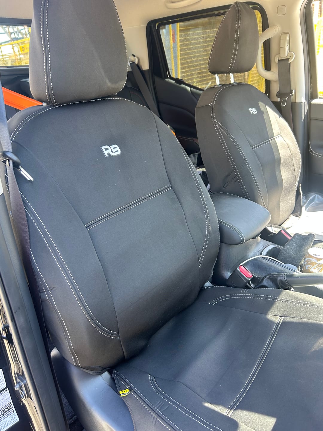 Customer photo review of Nissan Navara NP300 - Series 5 - GP4 Neoprene 2x Front Seat Covers (Available)