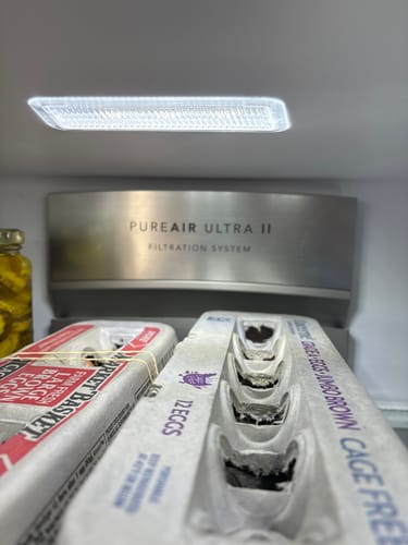 Customer photo review of Frigidaire PAULTRA2 Pure Air Ultra II Refrigerator Air Filter