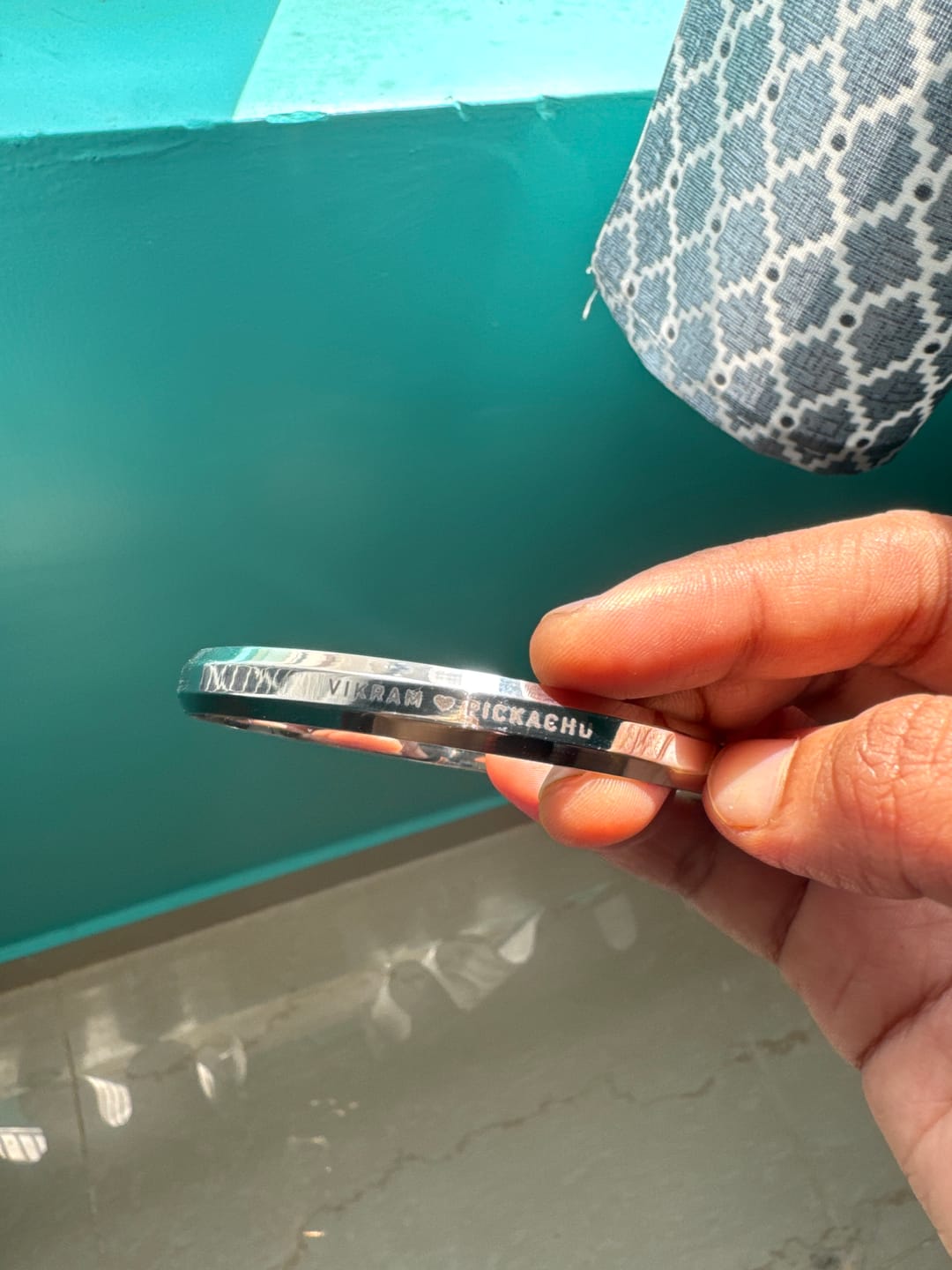 Customer photo review of Personalised Classic Kada