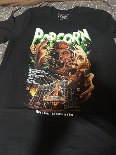Customer photo review of Popcorn: 35th Anniversary T-Shirt