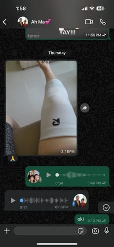Customer photo review of Recovry™ V2 Kneesleeve
