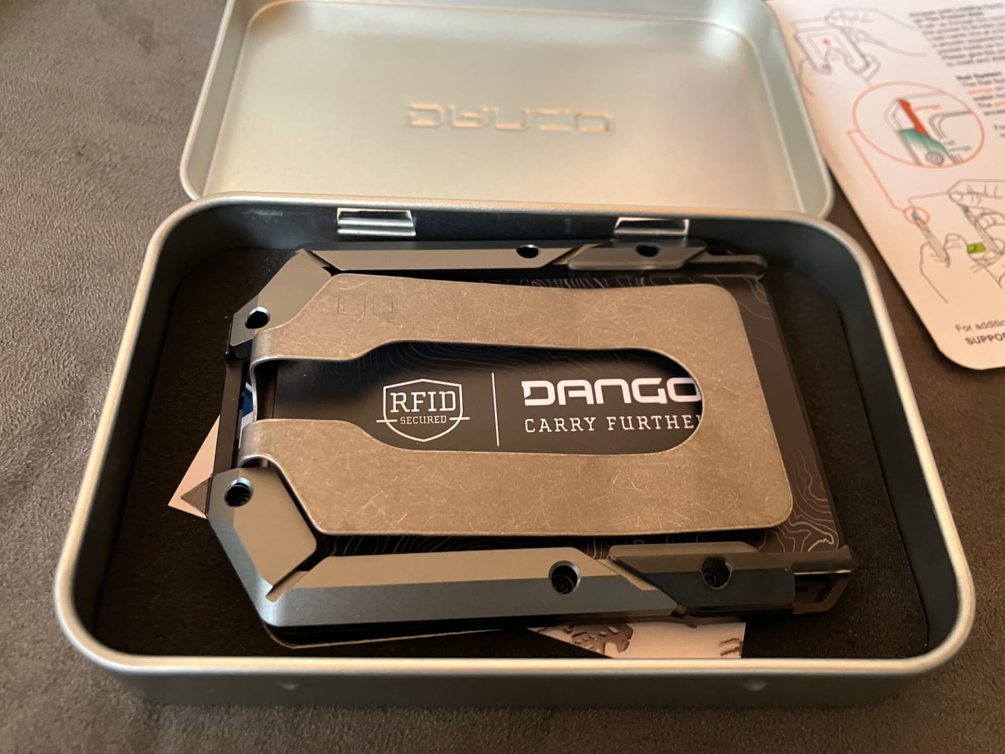Customer photo review of M4 MAVERICK™ RAIL WALLET with TITANIUM CLIP