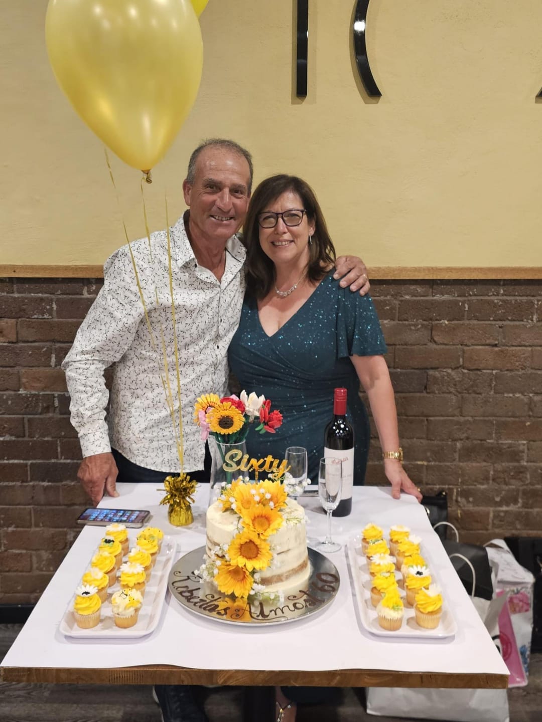 Customer photo review of Honey Emerald Glitter Gown