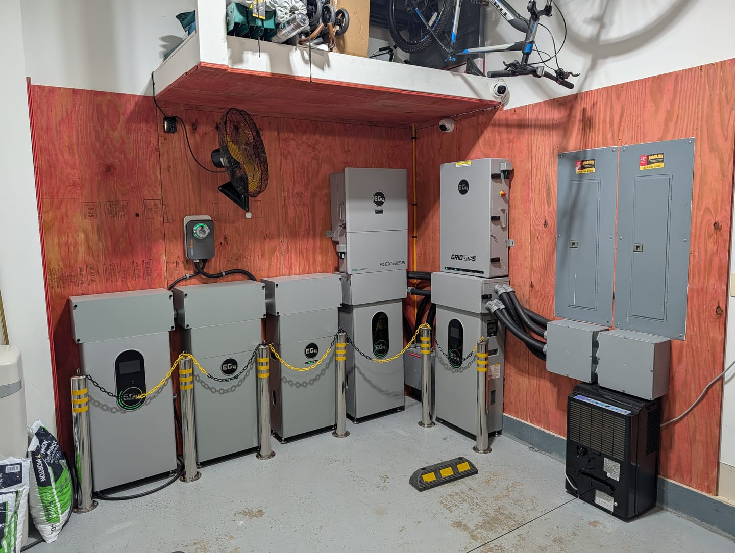 Customer photo review of EG4 Indoor Buildable Conduit Box for EG4-WallMount Indoor Battery