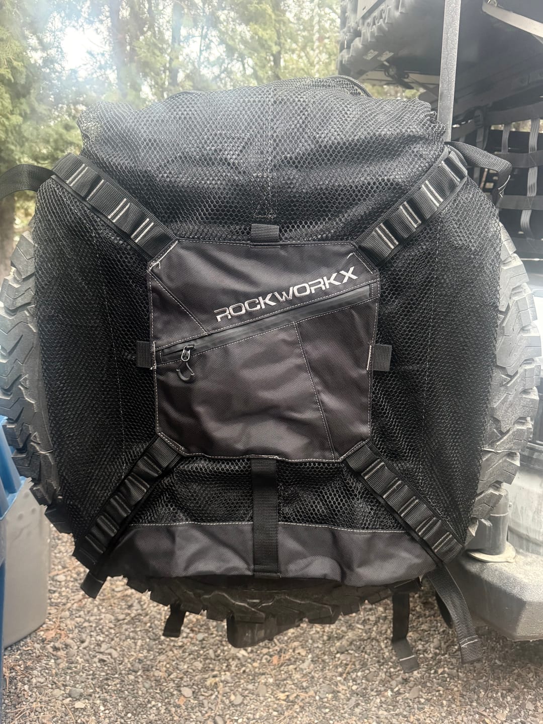 Customer photo review of Tire Harness & Mesh Bag Combo.