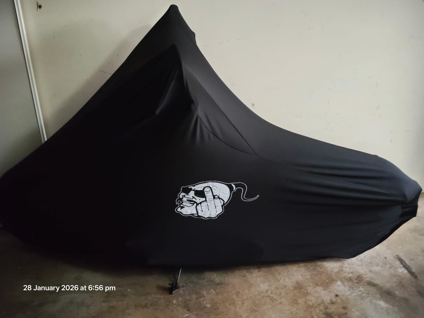 Customer photo review of Indoor Custom Motorcycle Covers