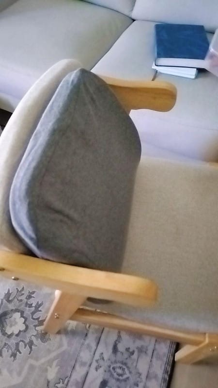 Customer photo review of Getha Guardian Lumbar Support Latex Cushion