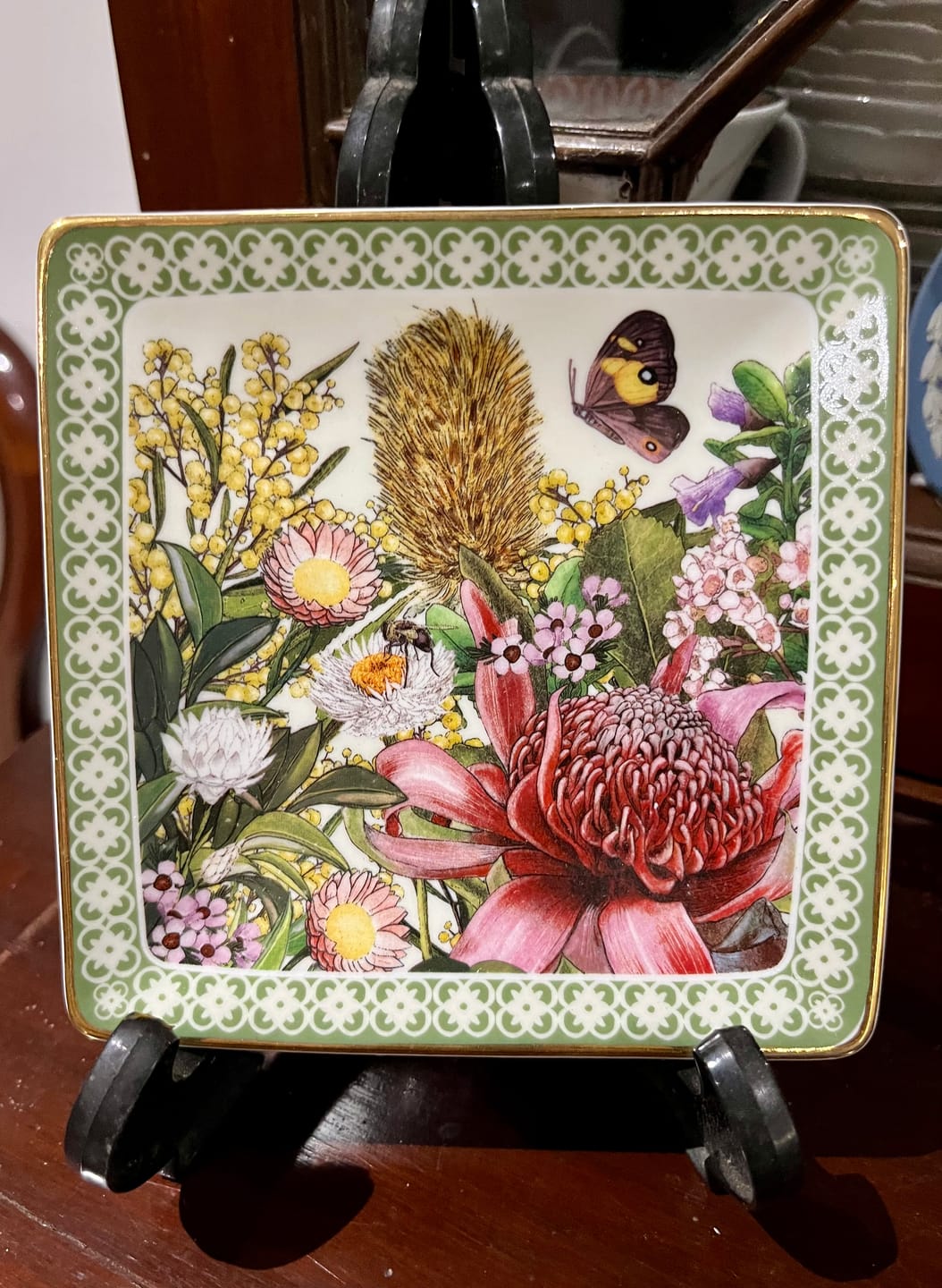 Customer photo review of Square Trinket Tray Botanical Blooms