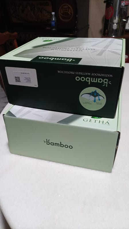 Customer photo review of Bamboo Waterproof Mattress Protector