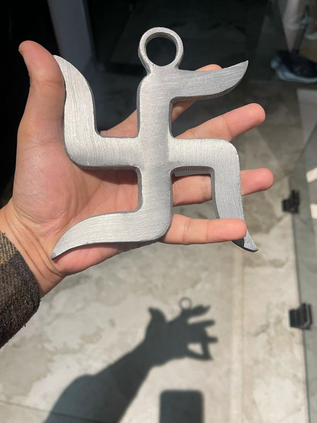 Customer photo review of Premium Zinc Swastik Vastu Remedy for Home & Office — Rust-Resistant Dosh Nivaran Symbol | Vastu Mandir