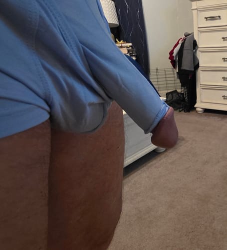 Customer photo review of Men’s Dual Ball Pouch Trunks With Fly Front