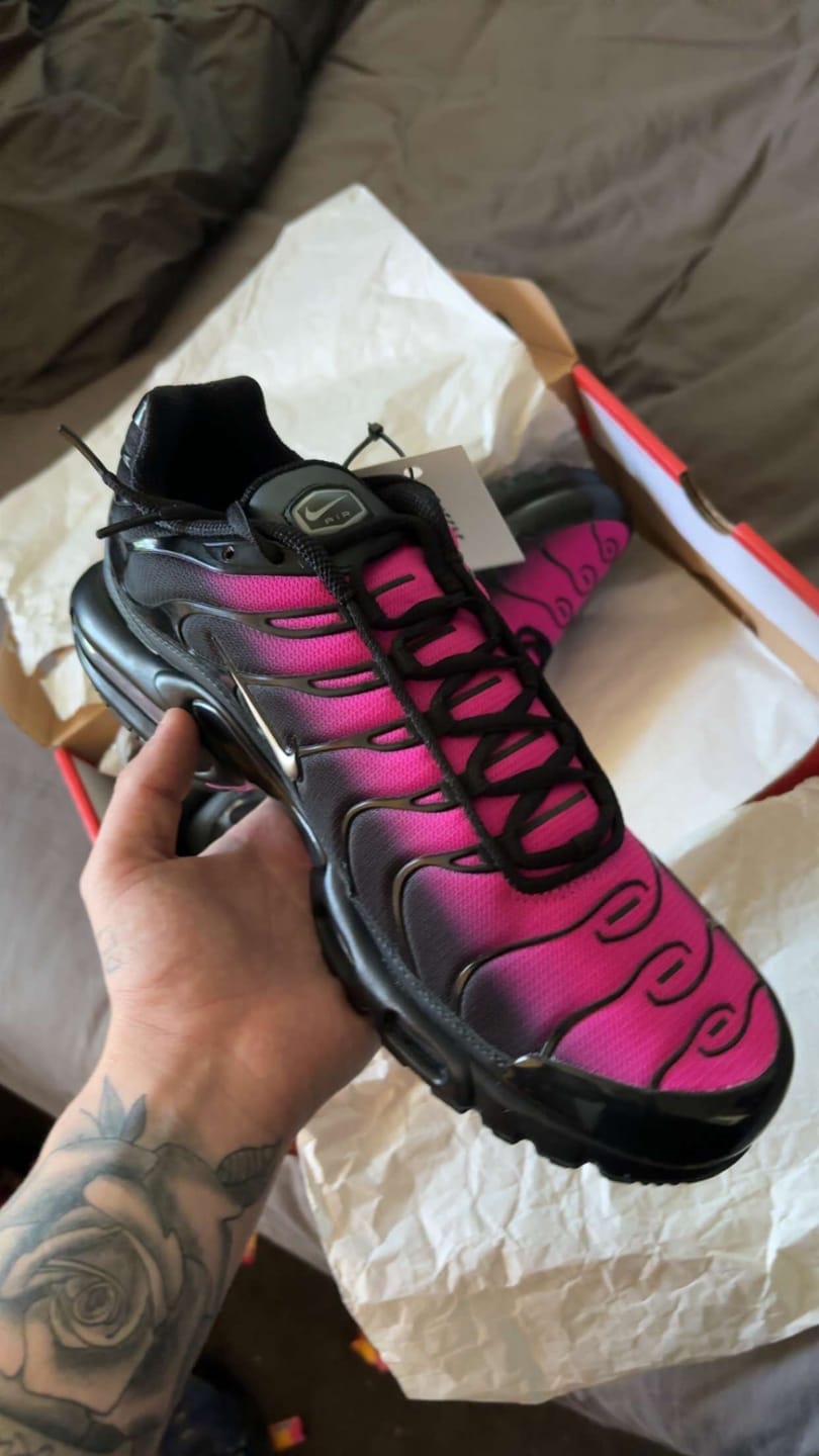Customer photo review of Nike Air Max Plus TN 'Pink Sunset' Men's
