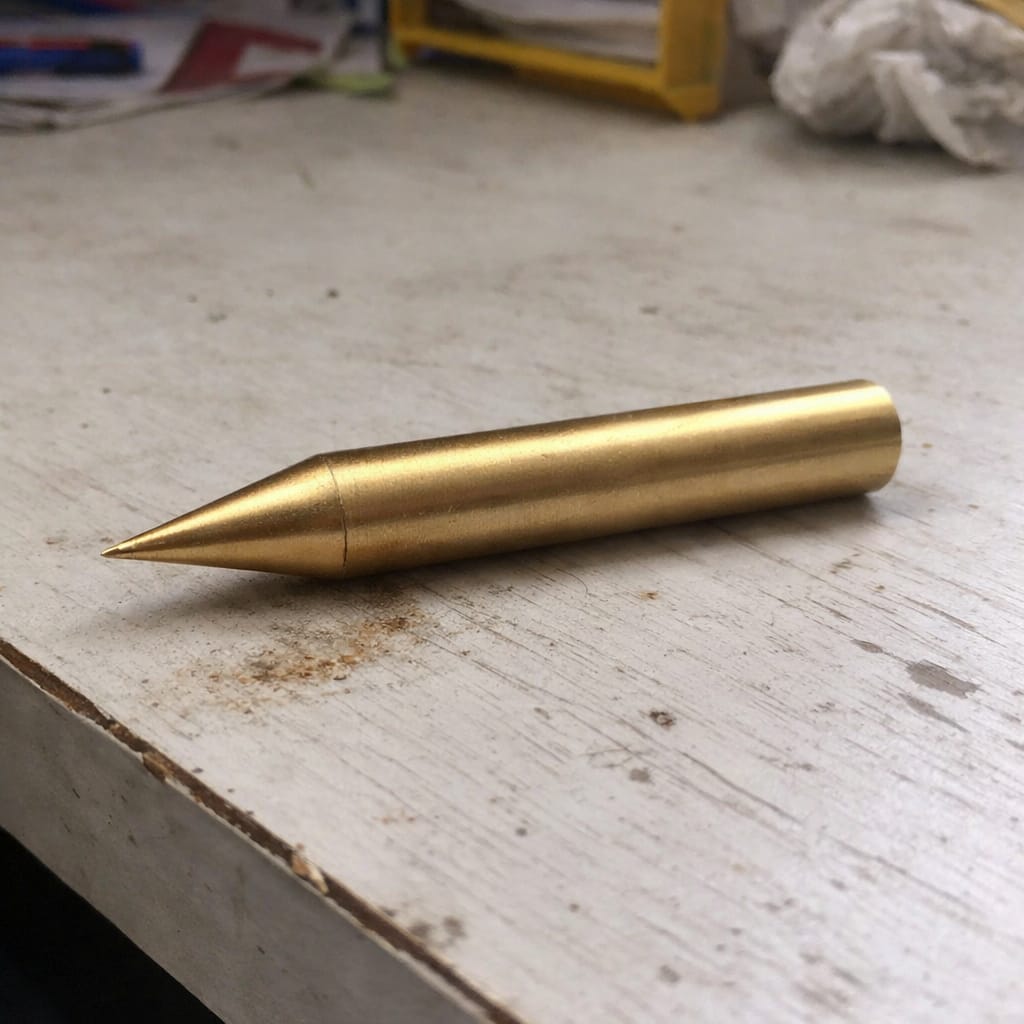 Customer photo review of Premium Brass Vastu Kilakh Remedy Rods 2" 4" 6" Inch Sizes for Staircase Turns Compound Walls Entrance Corrections – Professional Conical Panchtattva Balancer Mixed Element Vastu Dosh Nivaran Tools by Vastu Mandir