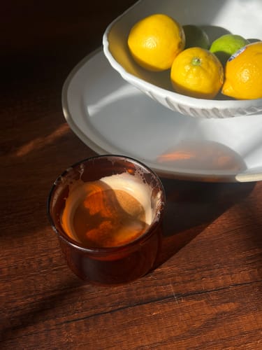 Customer photo review of FLUR Latte Glasses