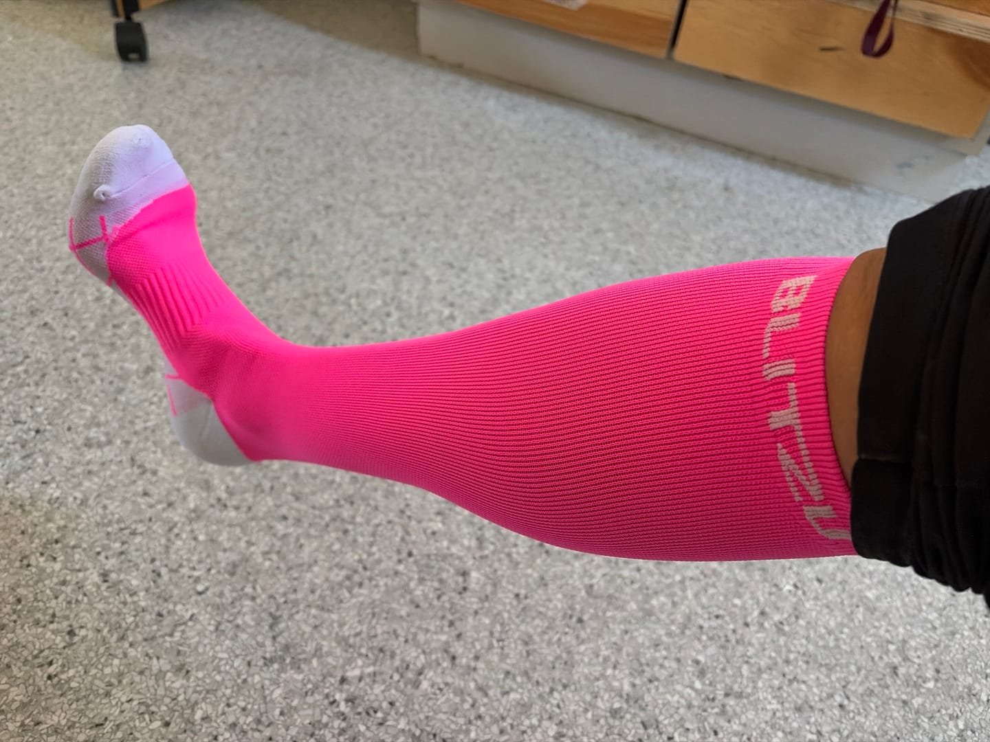 Customer photo review of Compression Socks for Men & Women | For Restless Leg Syndrome, Pregnancy Swelling, Diabetic Varicose Veins