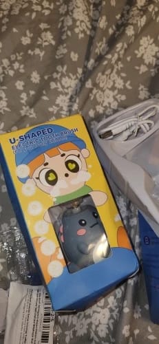 Customer photo review of Children U-shaped Electric Toothbrush 360 Degrees Smart Cartoon Kids silicone Toothbrush Automatic Rechargeable Sonic Toothbrush